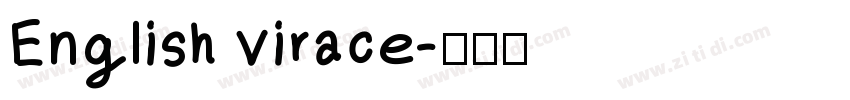 English virace字体转换